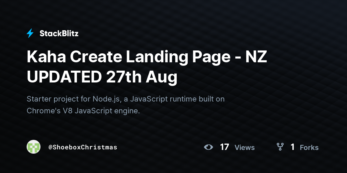 Kaha Create Landing Page - NZ UPDATED 27th Aug - StackBlitz