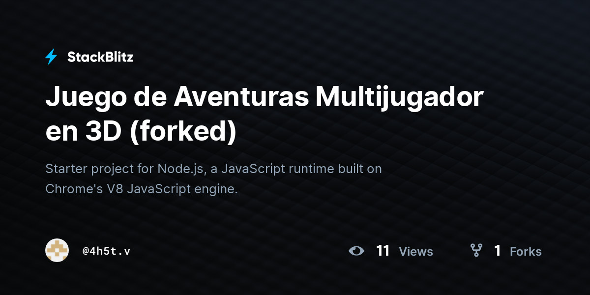 Juego de Aventuras Multijugador en 3D (forked) - StackBlitz