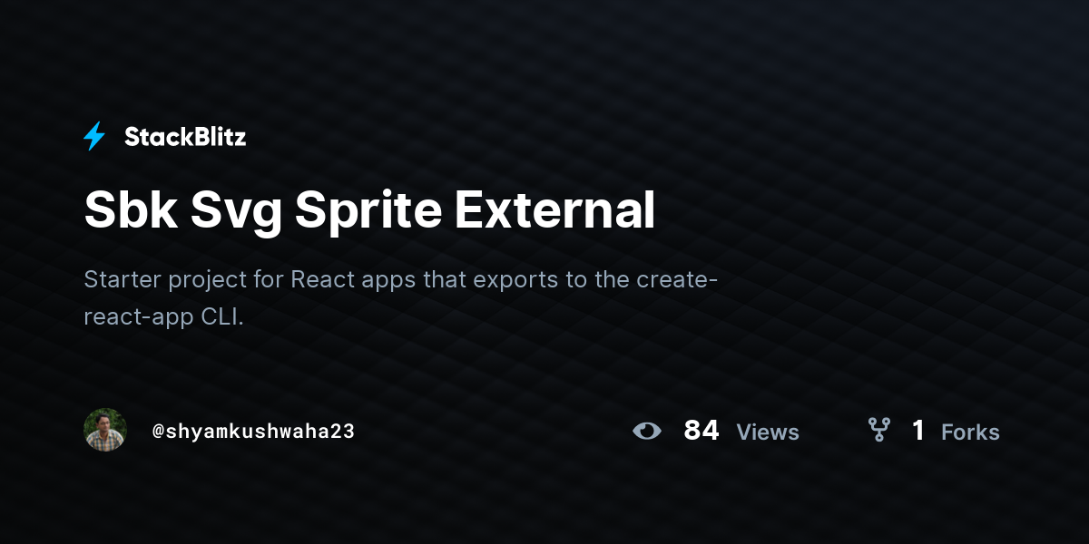 Sbk Svg Sprite External - StackBlitz