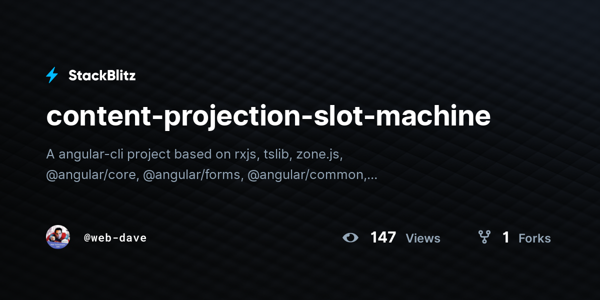 content-projection-slot-machine - StackBlitz
