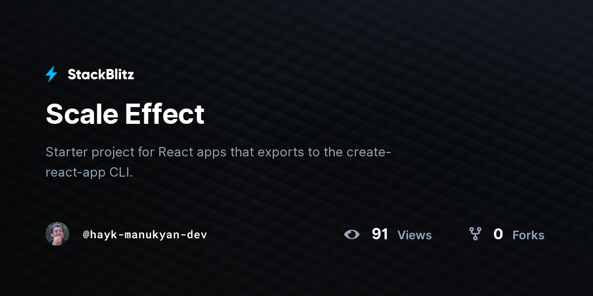 Scale Effect - StackBlitz