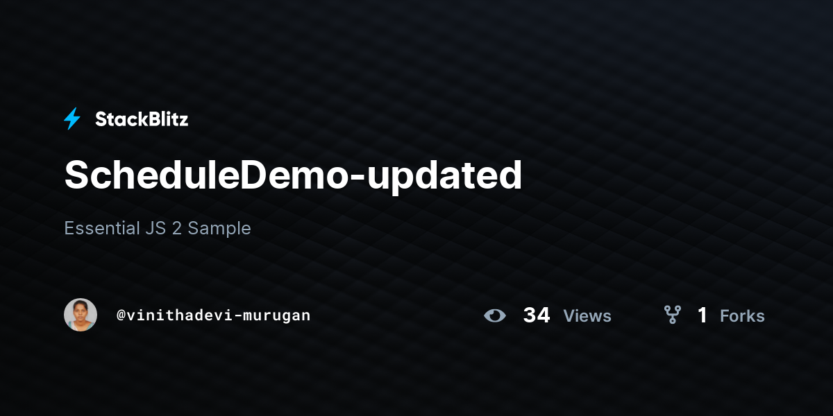 ScheduleDemo-updated - StackBlitz