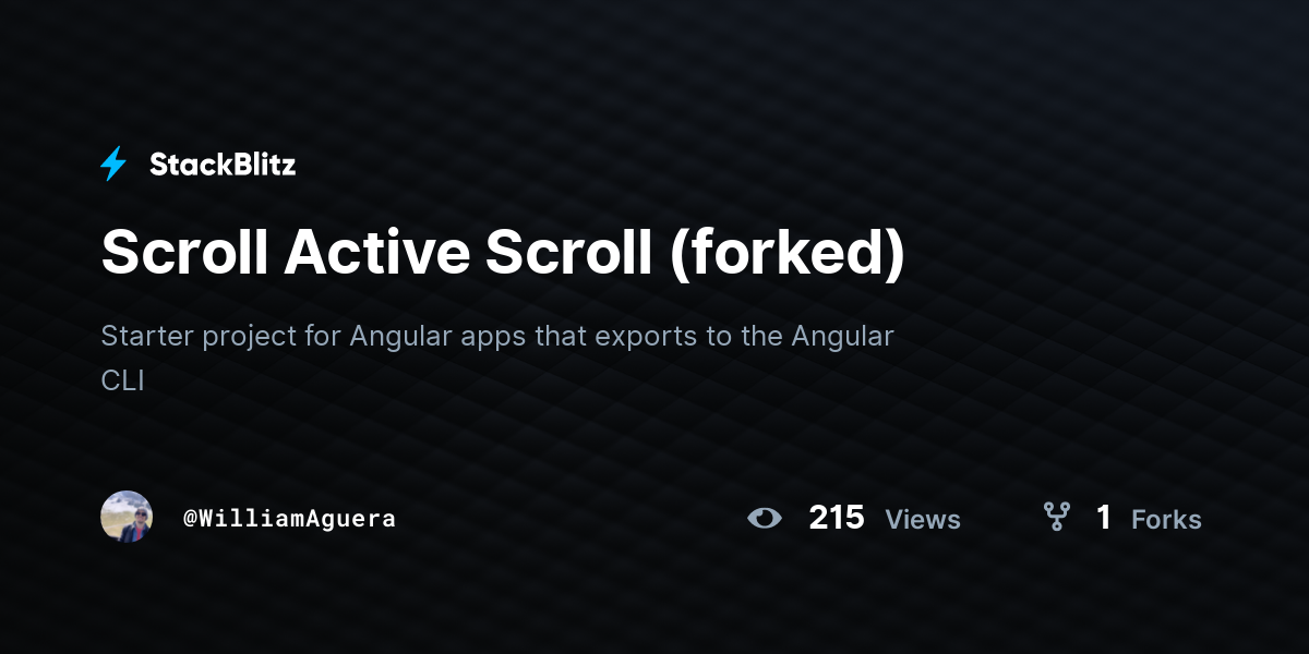 Scroll Active Scroll (forked) - StackBlitz