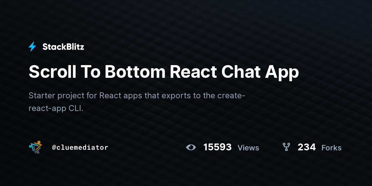 react chat app scroll to bottom