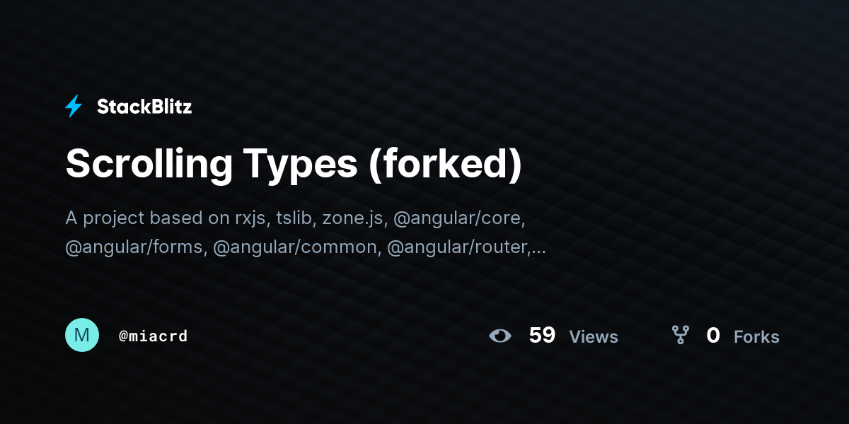 Scrolling Types (forked) - StackBlitz