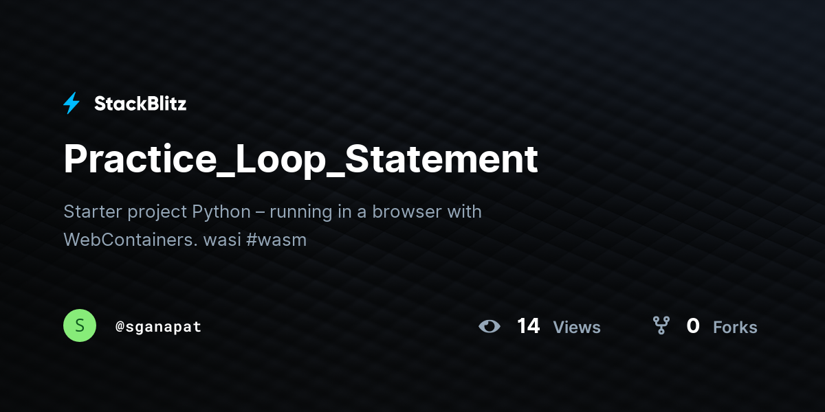Practice_Loop_Statement - StackBlitz