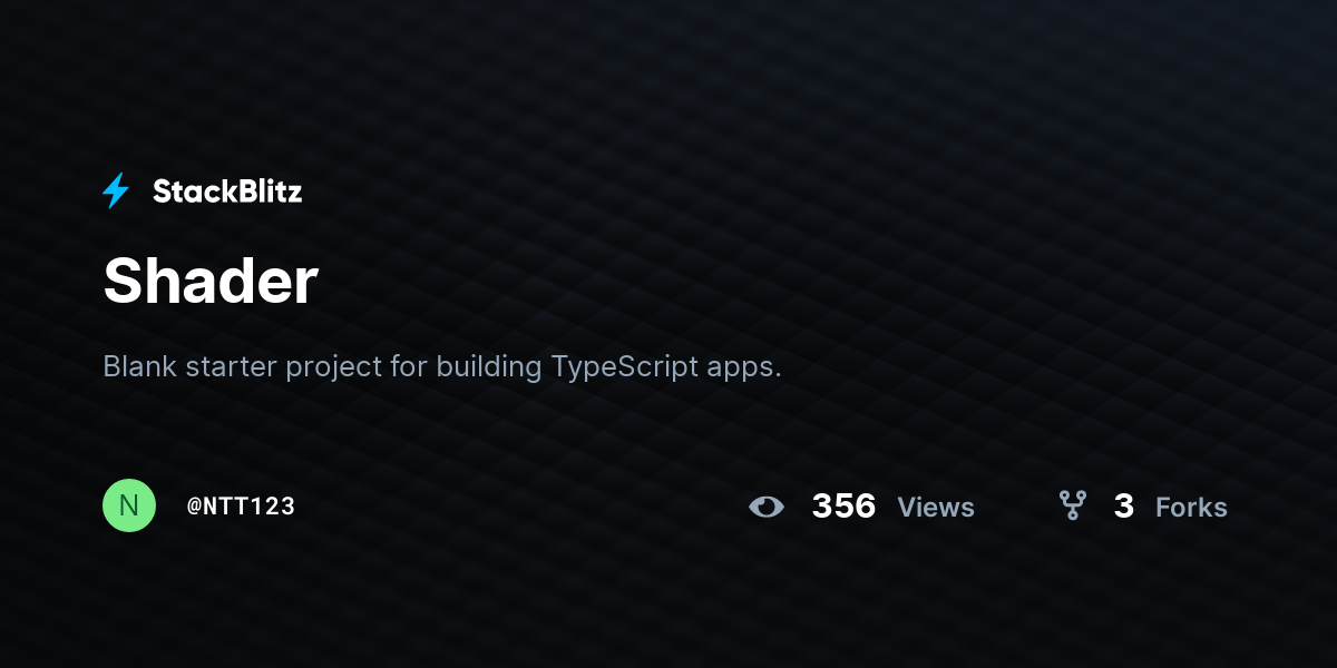 Shader - StackBlitz