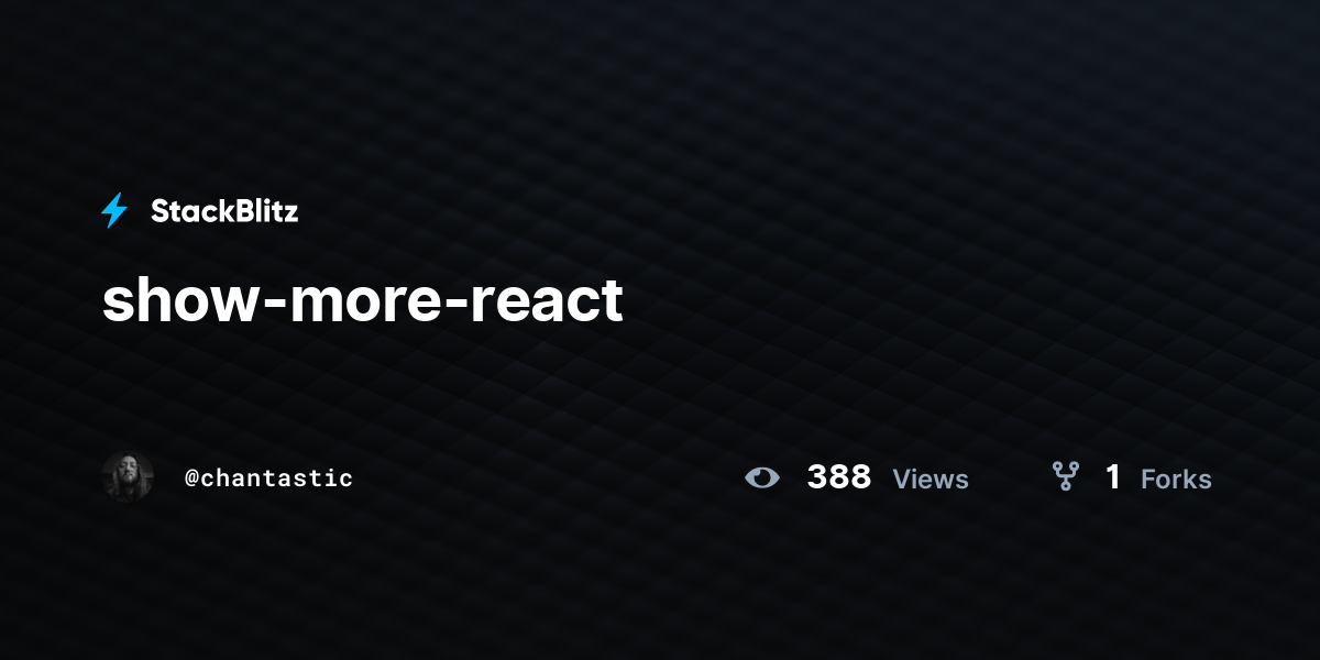 show-more-react - StackBlitz