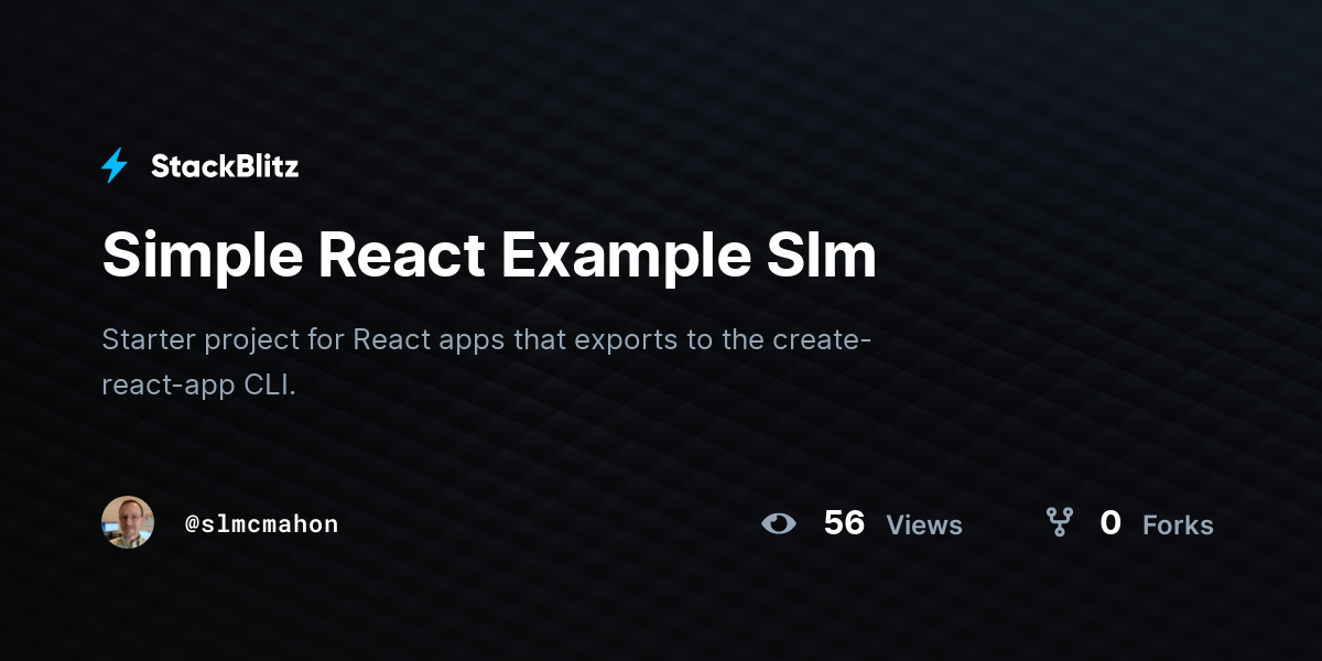 Simple React Example Tutorial