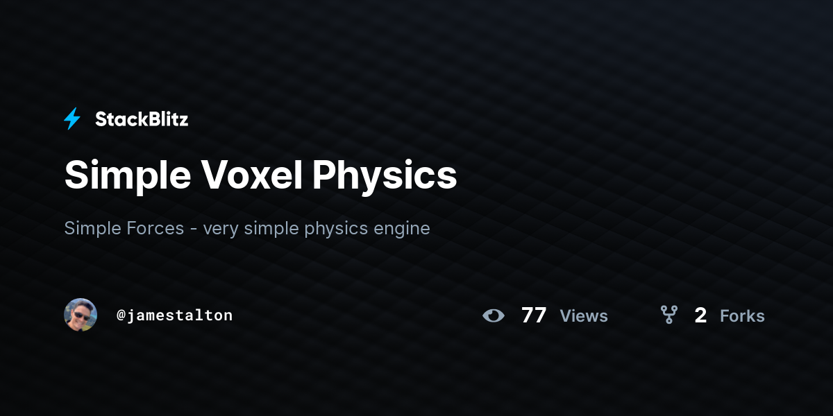 Simple Voxel Physics - StackBlitz