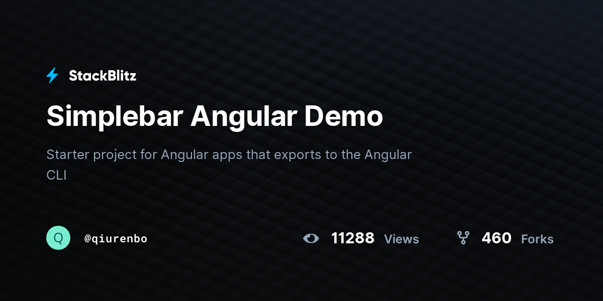 Simplebar Angular Demo - StackBlitz