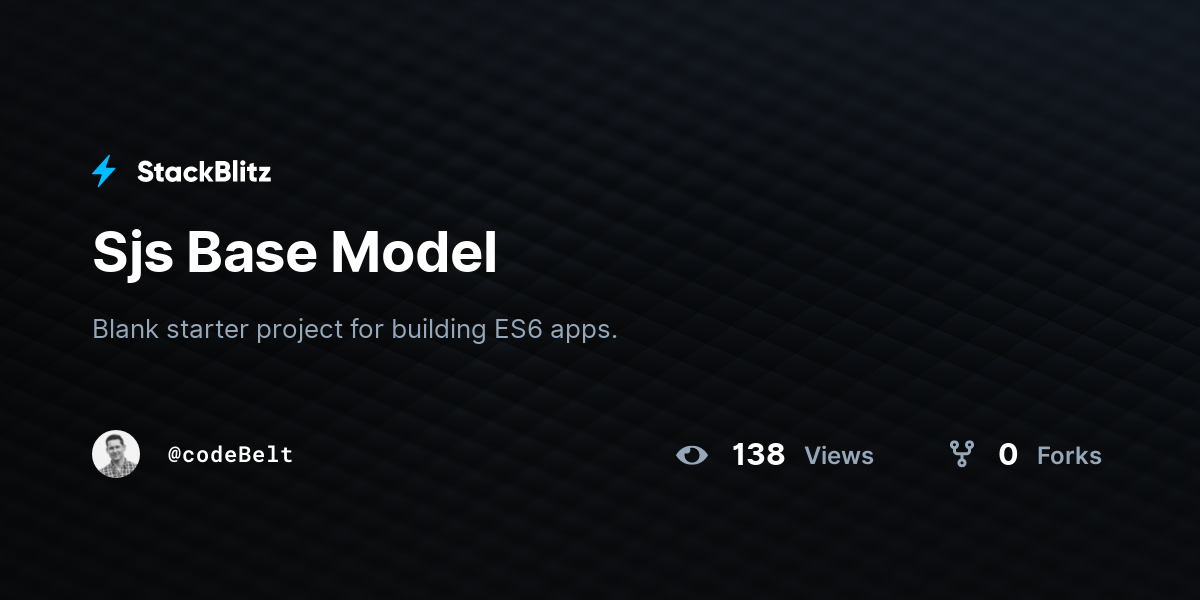 Sjs Base Model - StackBlitz