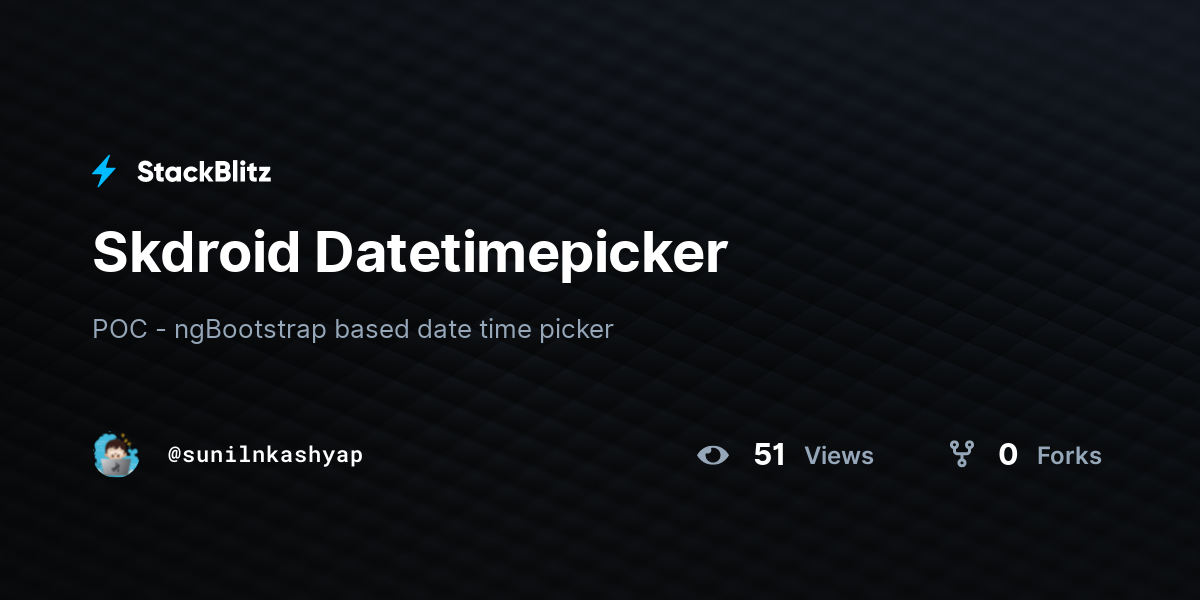 Skdroid Datetimepicker - StackBlitz
