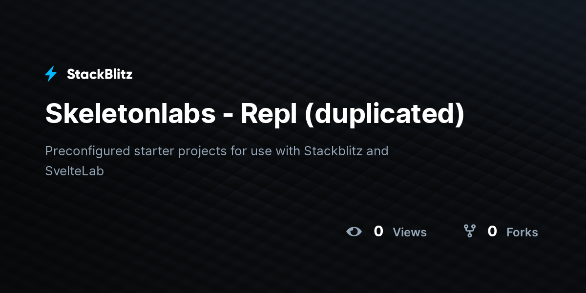 Skeletonlabs - Repl (duplicated) - StackBlitz