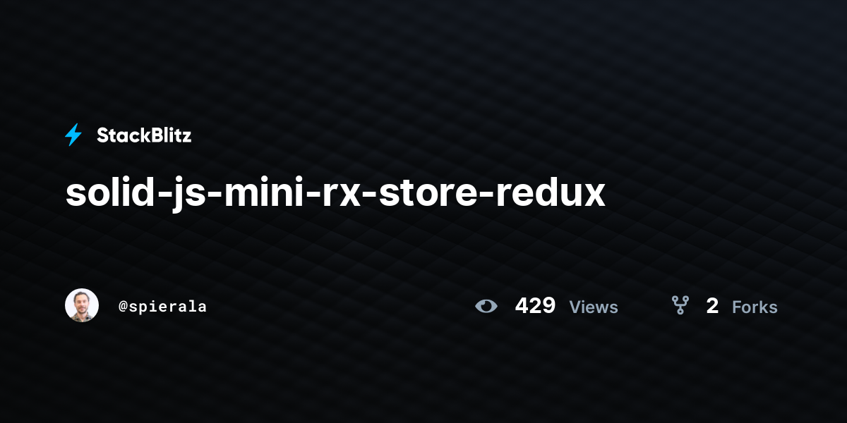 solid-js-mini-rx-store-redux - StackBlitz