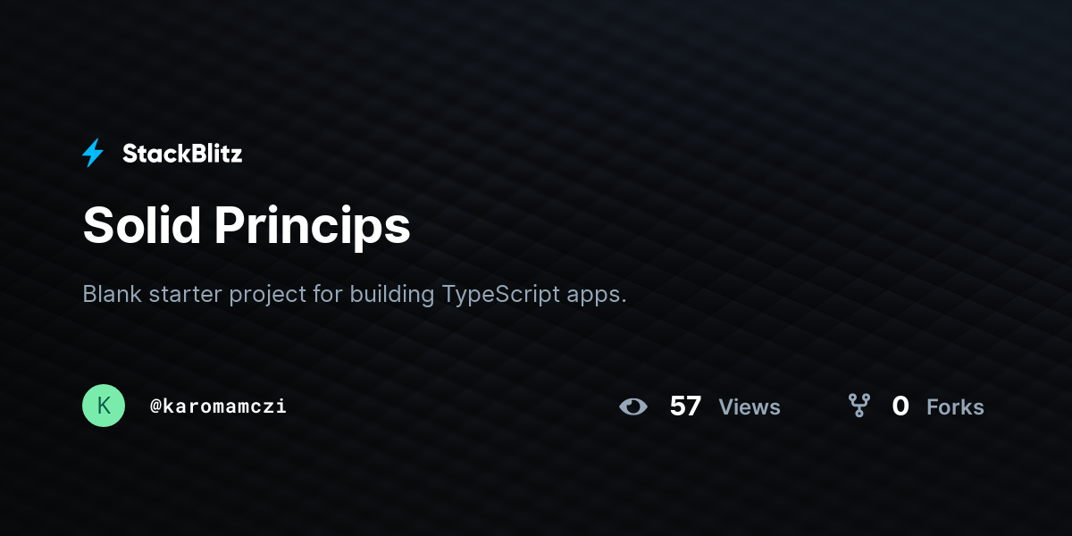 Solid Princips - StackBlitz