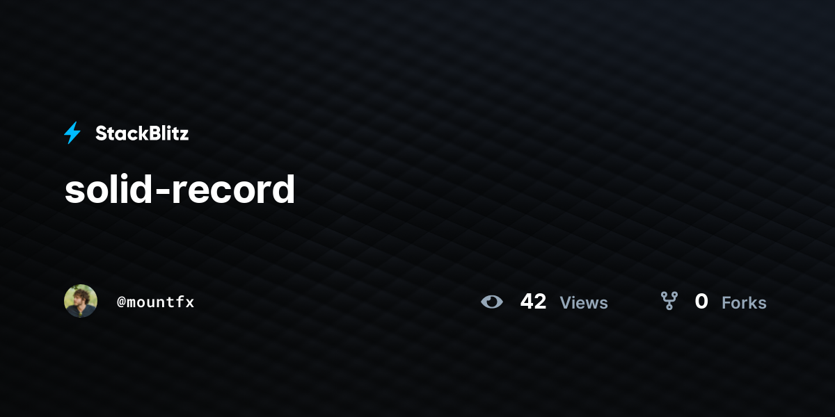 solid-record - StackBlitz