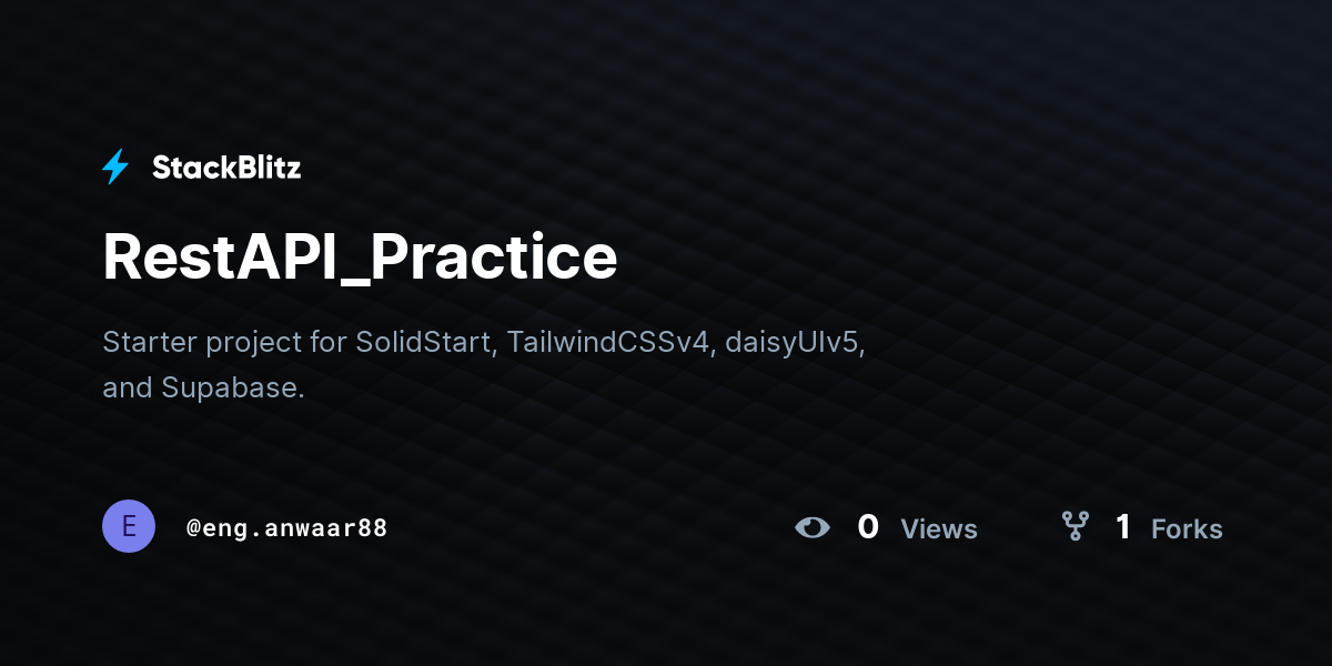 RestAPI_Practice - StackBlitz