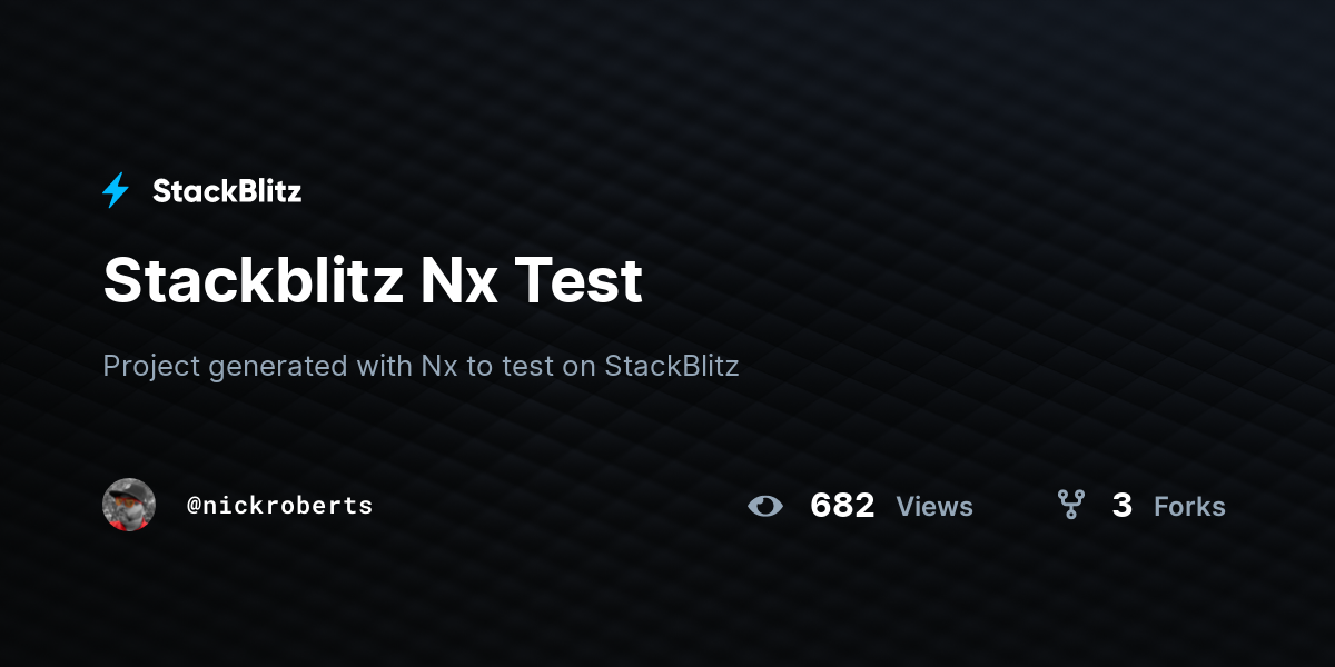 Stackblitz Nx Test - StackBlitz