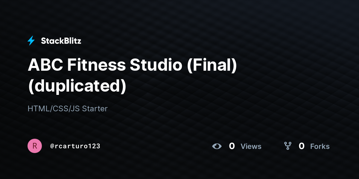 ABC Fitness Studio (Final) (duplicated) - StackBlitz