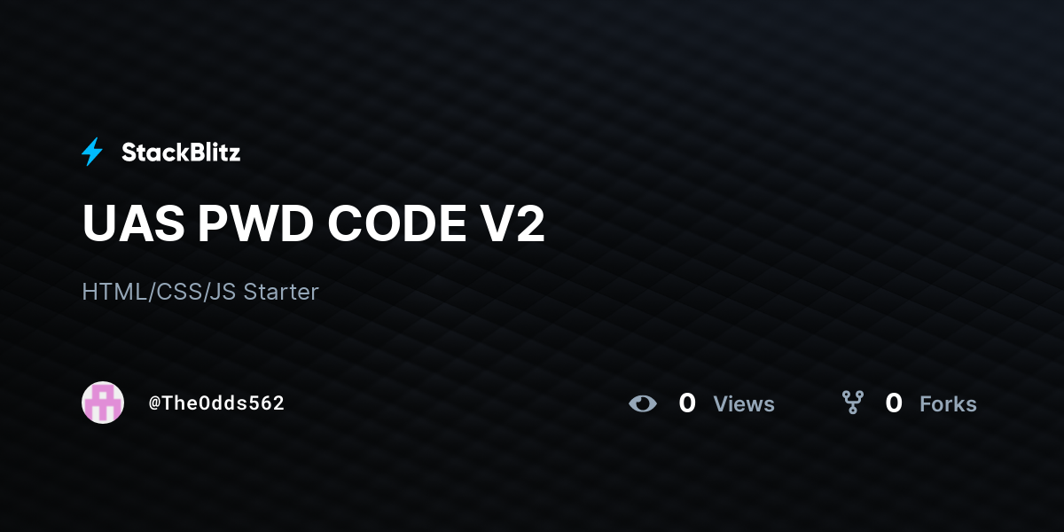 UAS PWD CODE V2 - StackBlitz