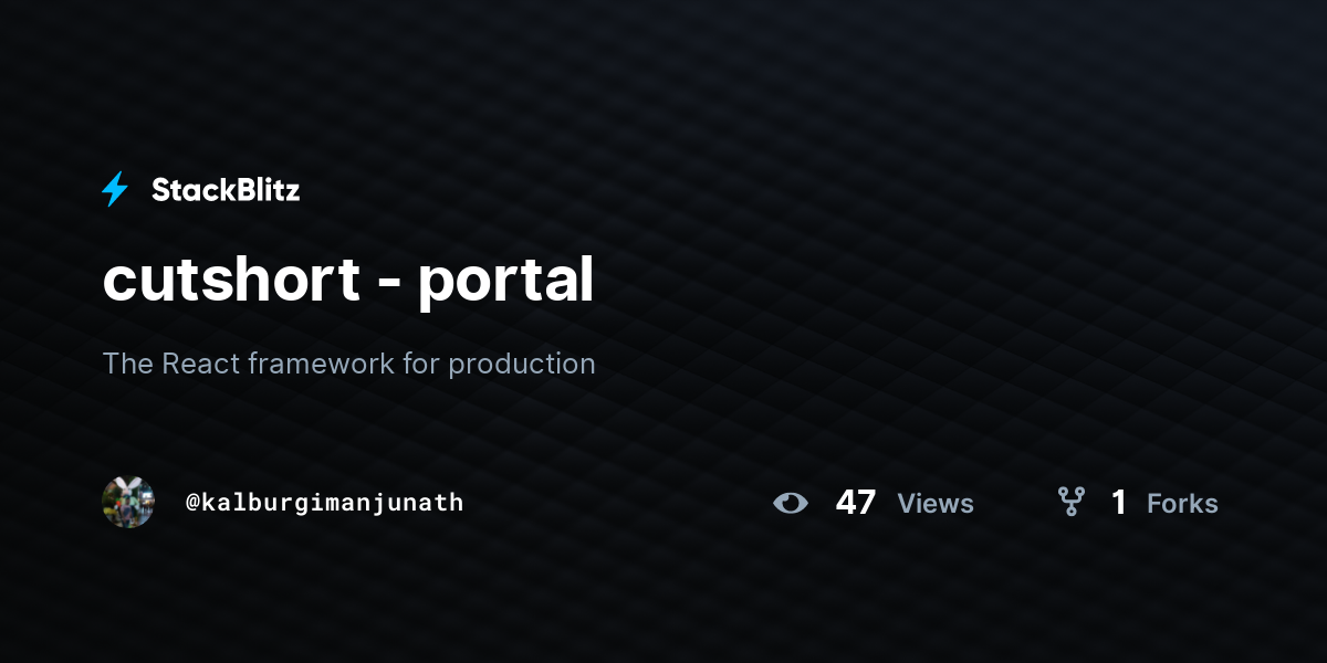 cutshort - portal - StackBlitz
