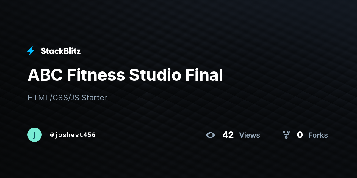 ABC Fitness Studio Final - StackBlitz