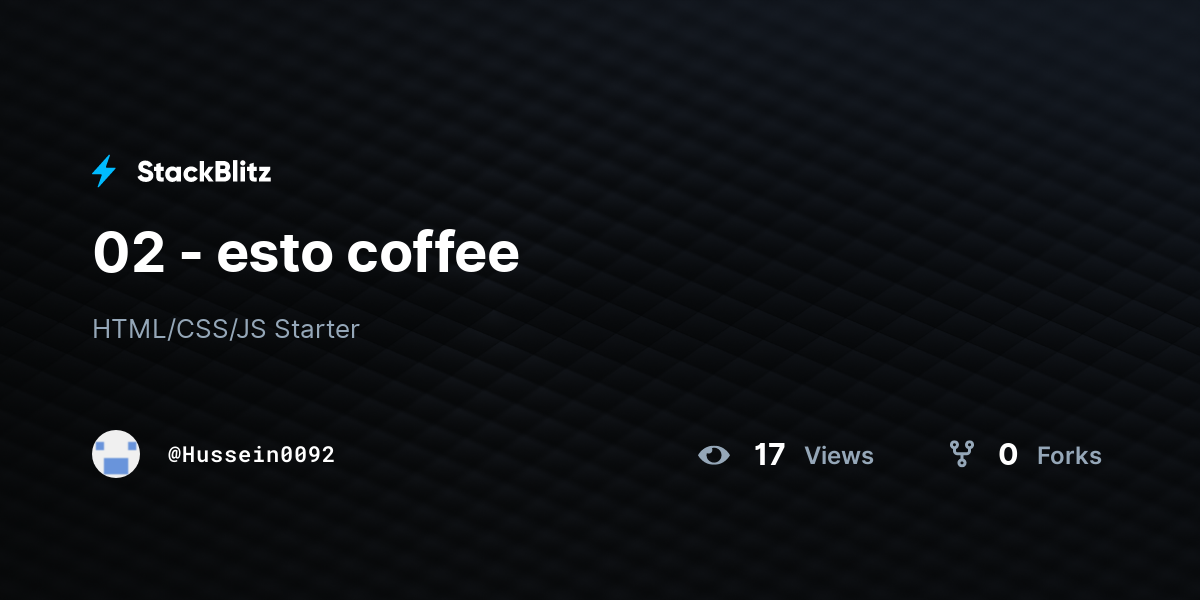 02 - esto coffee - StackBlitz