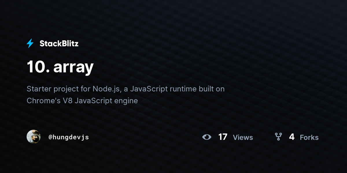 10. array - StackBlitz