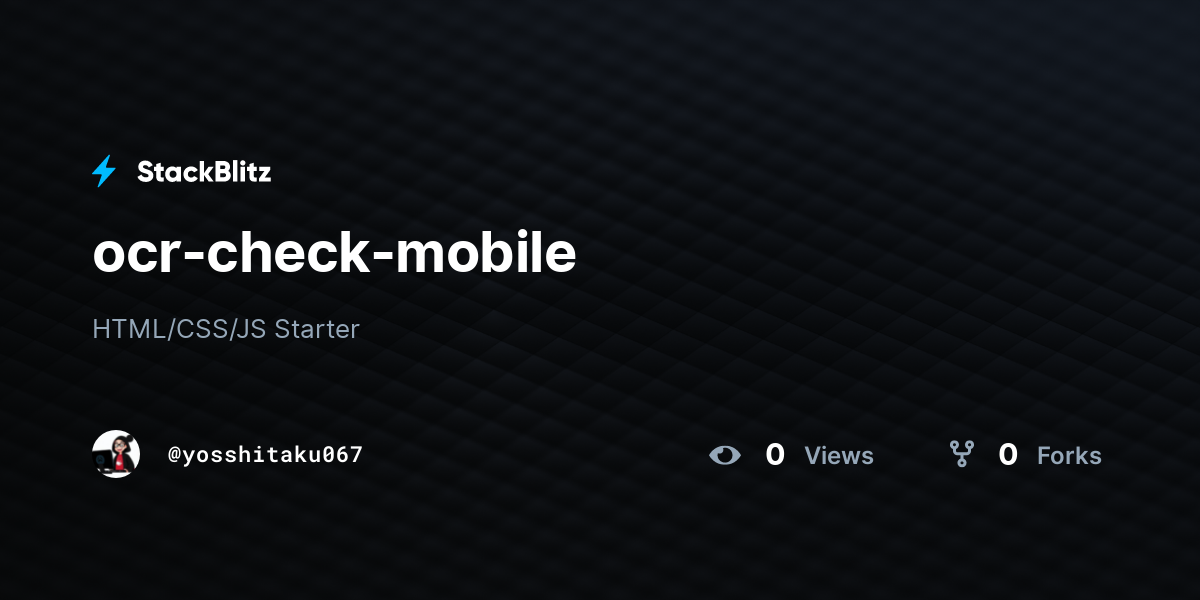 ocr-check-mobile - StackBlitz