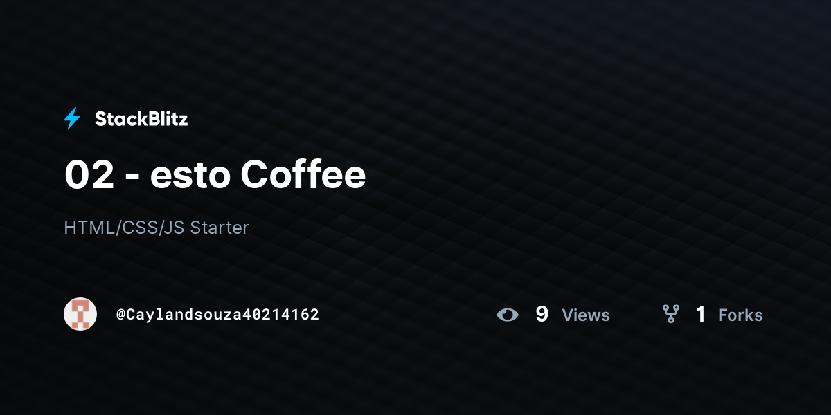 02 - esto Coffee - StackBlitz