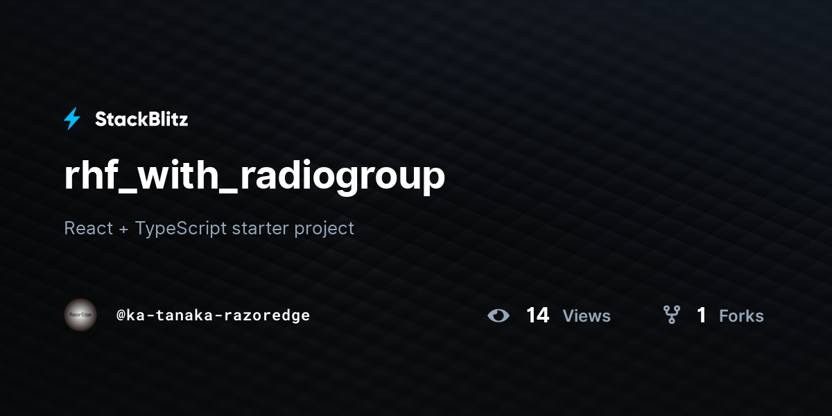 rhf_with_radiogroup - StackBlitz