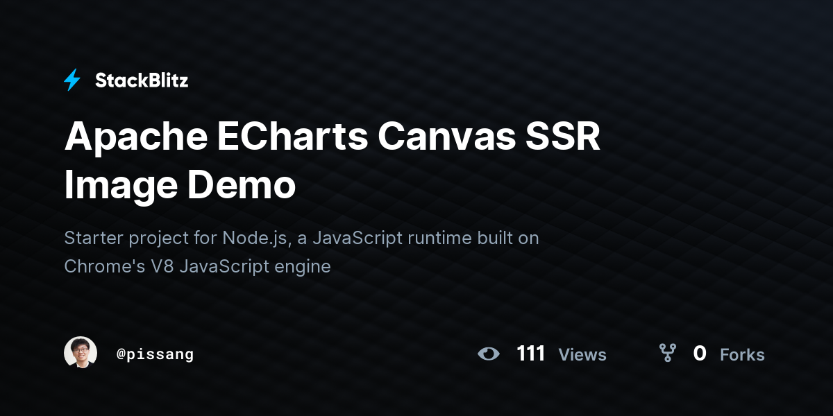 Apache ECharts Canvas SSR Image Demo - StackBlitz