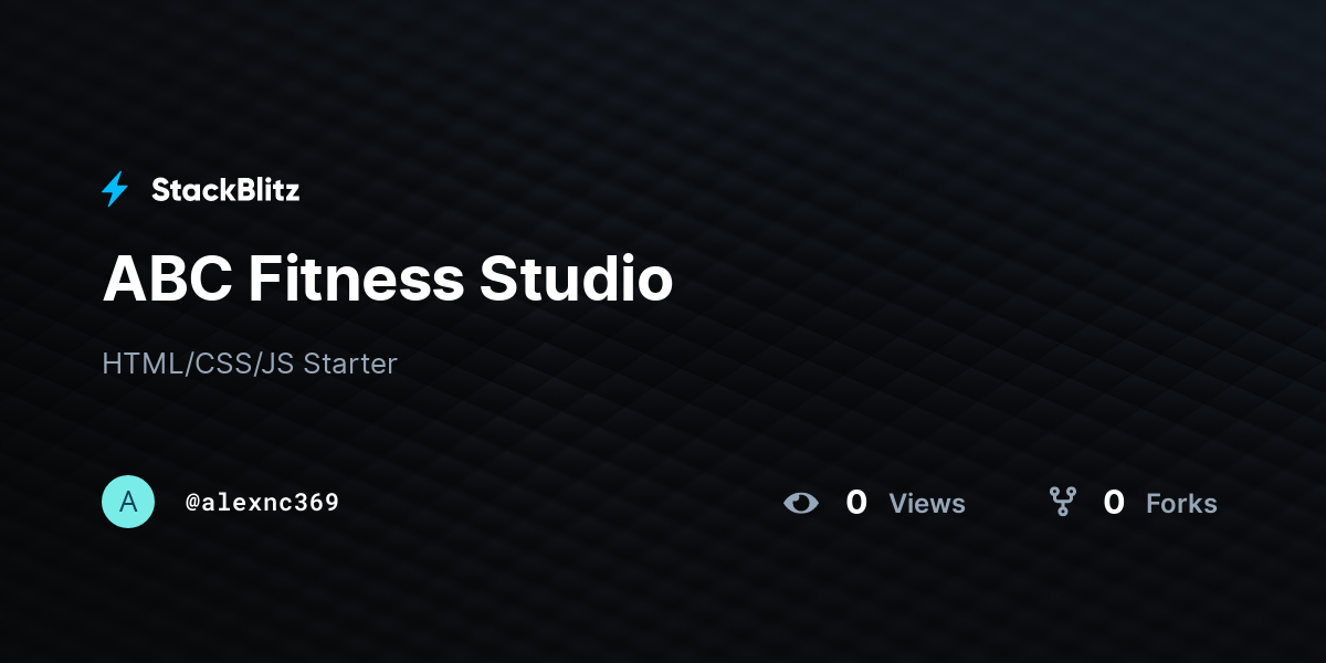 ABC Fitness Studio - StackBlitz