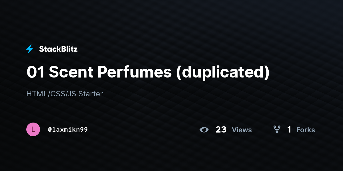 01 Scent Perfumes (duplicated) - StackBlitz