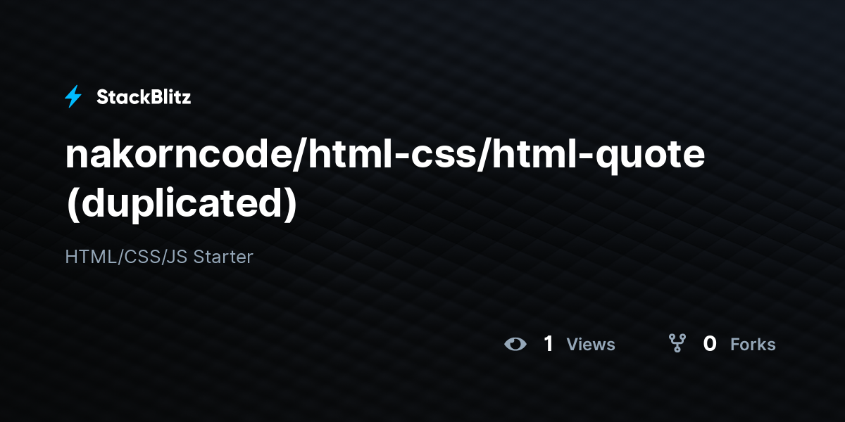 nakorncode/html-css/html-quote (duplicated) - StackBlitz