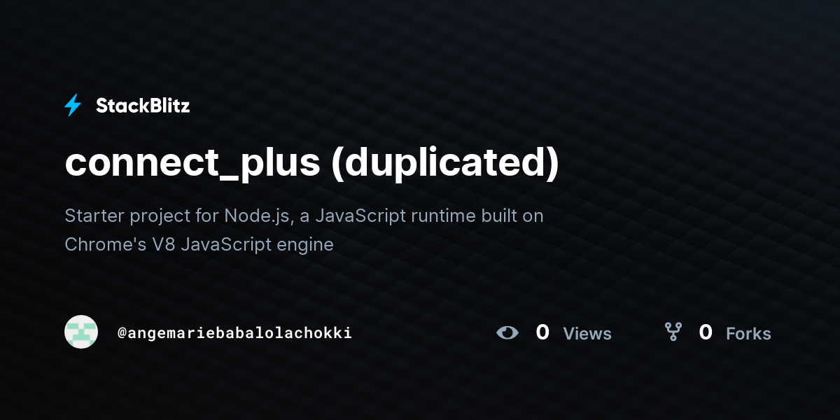 connect_plus (duplicated) - StackBlitz