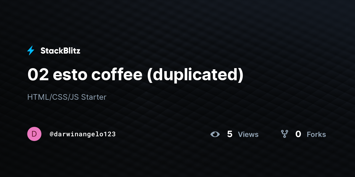 02 esto coffee (duplicated) - StackBlitz