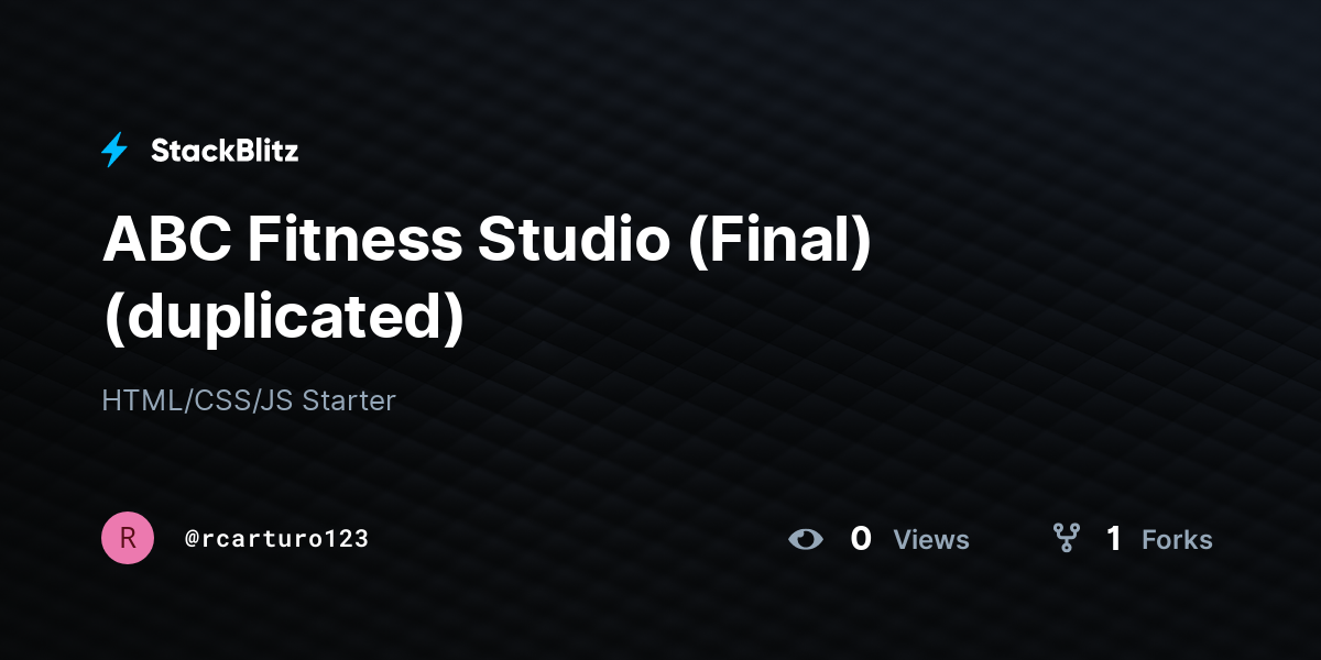 ABC Fitness Studio (Final) (duplicated) - StackBlitz