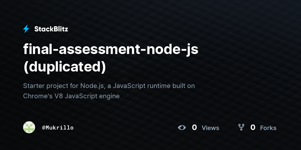 final-assessment-node-js (duplicated) - StackBlitz