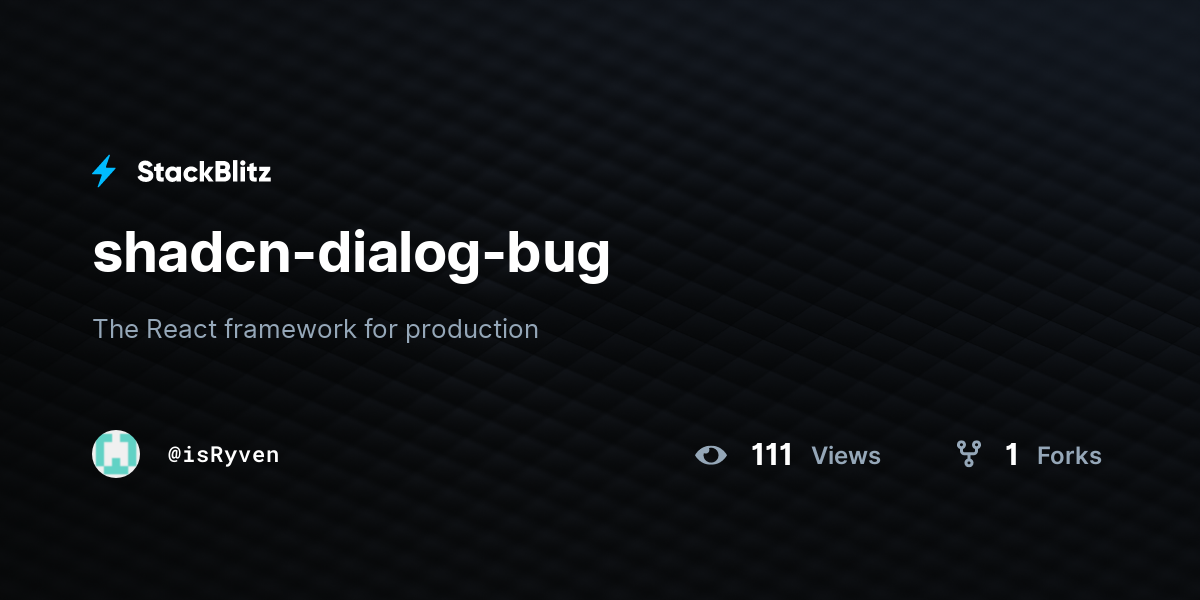 shadcn-dialog-bug - StackBlitz