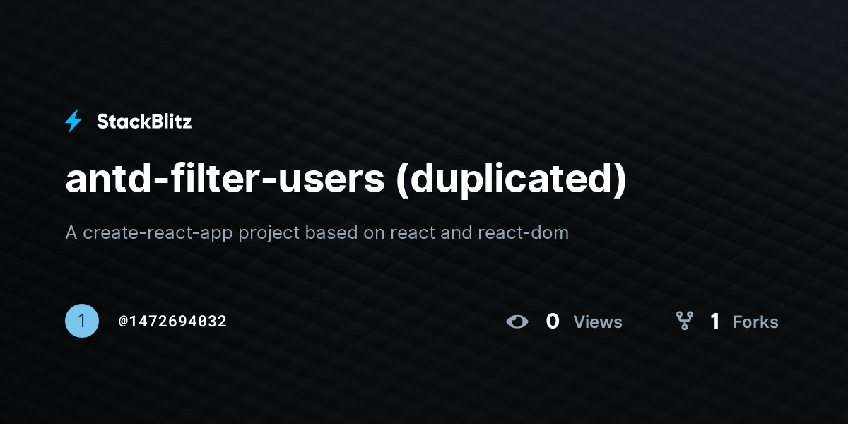 antd-filter-users (duplicated) - StackBlitz