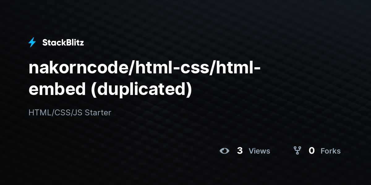 nakorncode/html-css/html-embed (duplicated) - StackBlitz