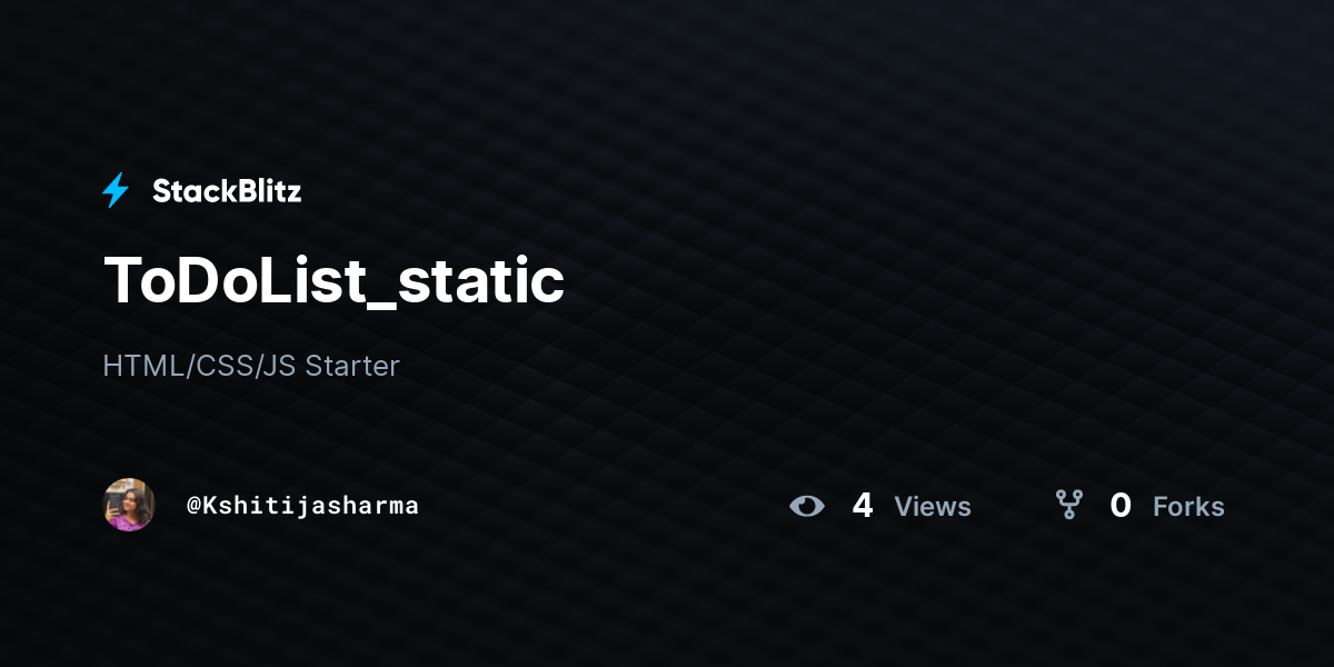 ToDoList_static - StackBlitz