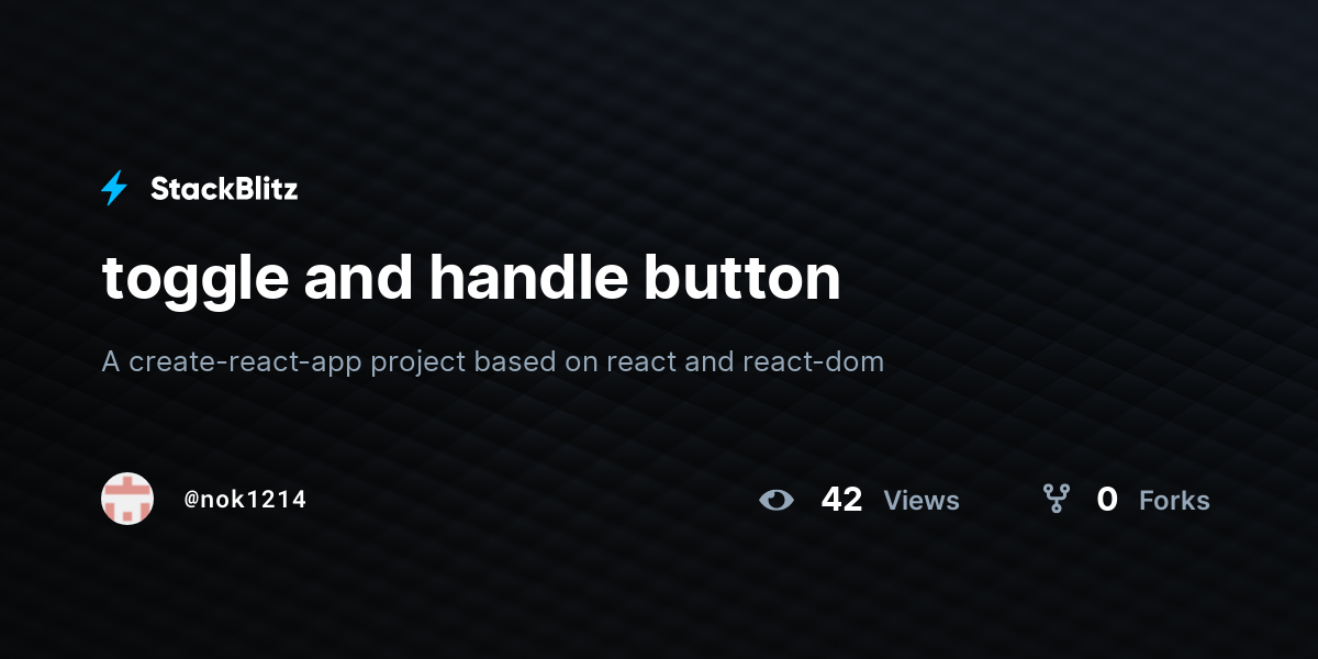 toggle and handle button - StackBlitz