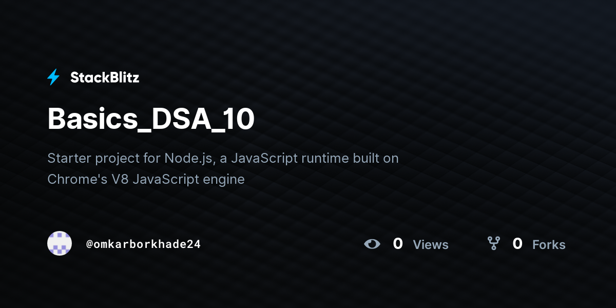 Basics_DSA_10 - StackBlitz