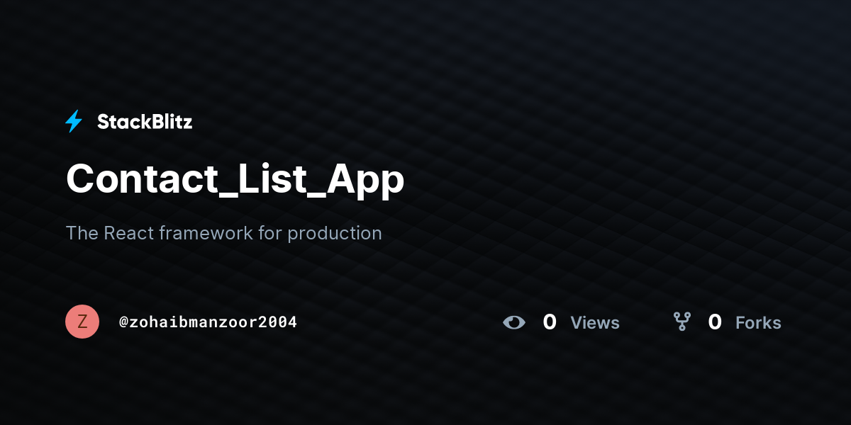 Contact_List_App - StackBlitz
