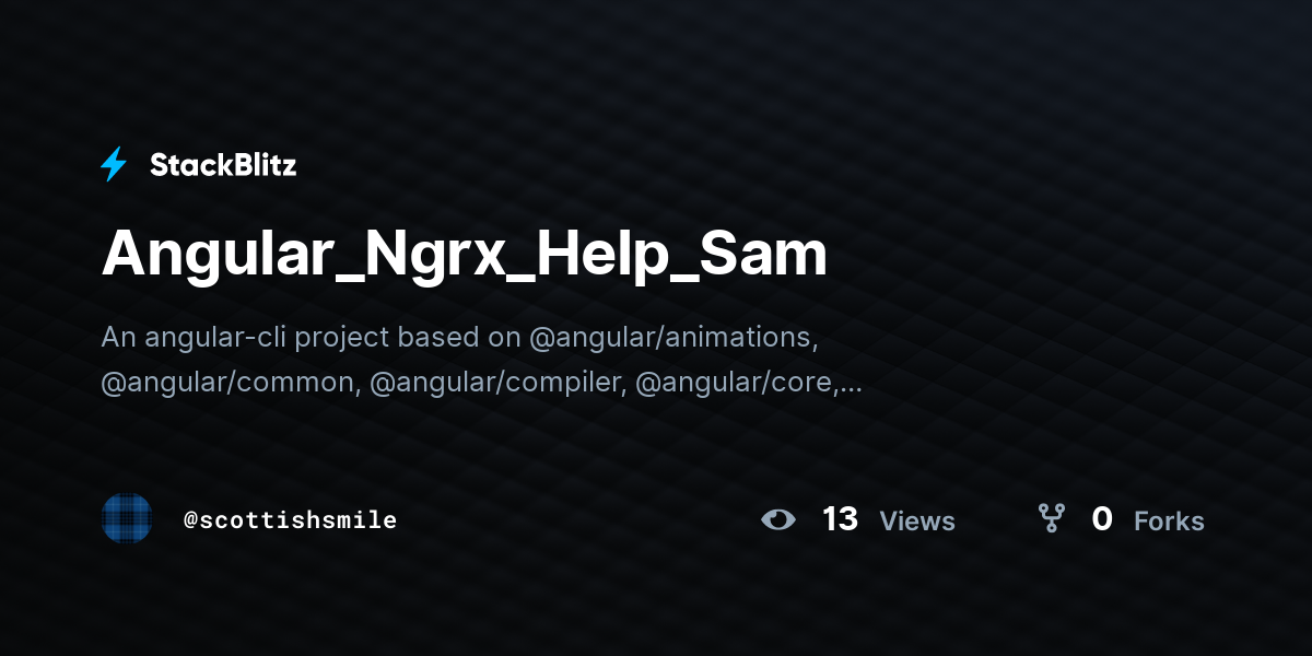 Angular_Ngrx_Help_Sam - StackBlitz