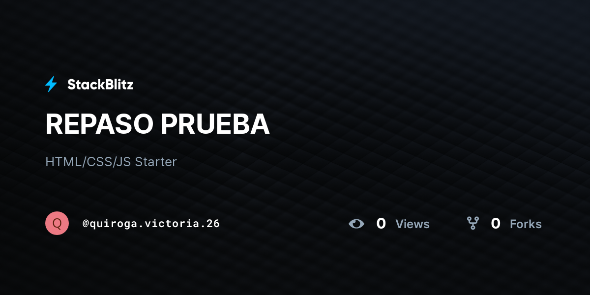 REPASO PRUEBA - StackBlitz