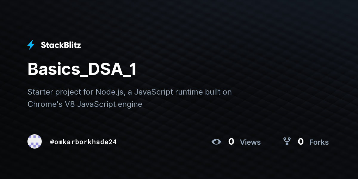 Basics_DSA_1 - StackBlitz